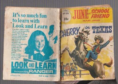 June and School Friend Picture Library no 572 - 1971 - Vintage comic (a10)