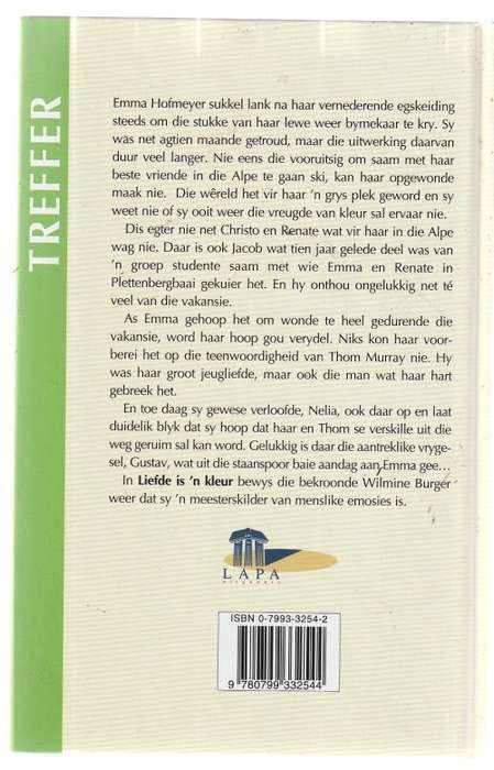 Liefde is n kleur - Wilmine Burger (b2) Lapa treffer roman