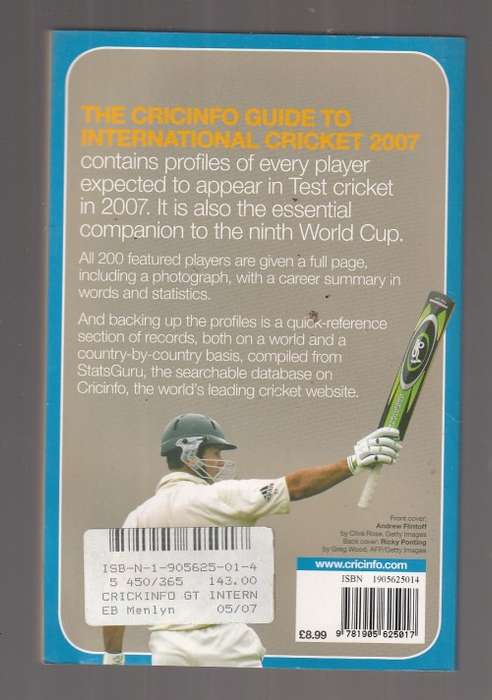 Cricinfo guide International Cricket 2007 (a2)