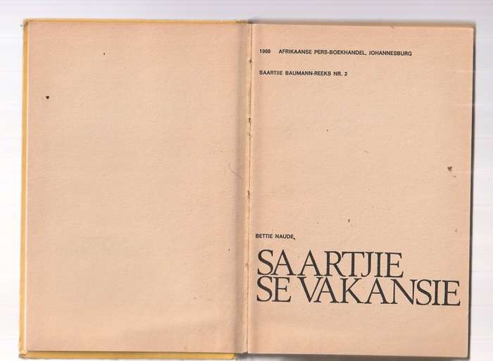 Saartjie se Vakansie - Bettie Naude (b9) - APB - Saartjie nr 2