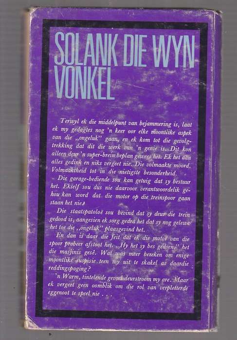 Solank die wyn vonkel - Paul E Otto - Olaf Bouwer klub - speurverhaal (f4)