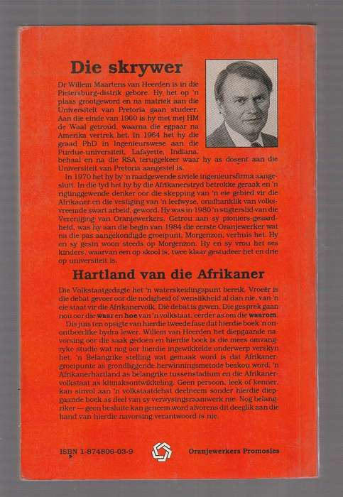 Hartland van die Afrikaner - Dr WM van Heerden (a13)