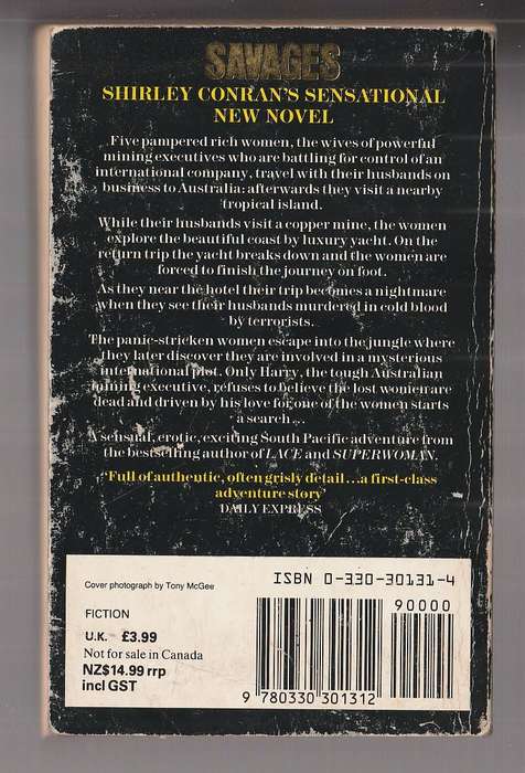 Savages - Shirley Conran (j3) - Sensual savage erotic exciting Pacific Adventure