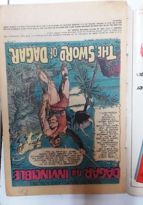 Dagger the Invincible - 1972 (tab) Comic