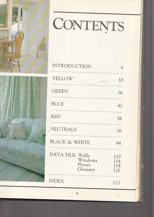 Colour your Home - Mary Gilliatt (a) Coffee table size book with plenty colour pictures