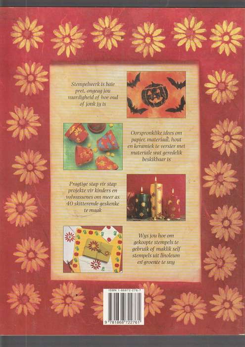 Stempel oor n naweek - Juliet Bawden (a) Papier, materiaal, hout en keramiek versiering