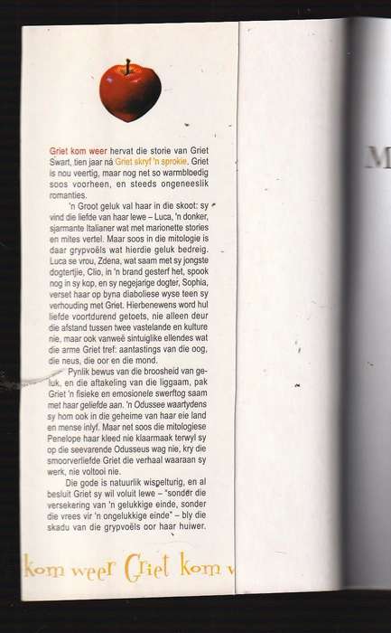 Griet kom weer - Marieta van der Vyver (c) - Roman