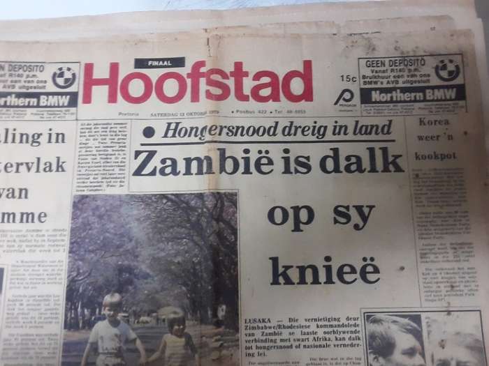 Lot of 6 newspapers / Koerante - Dagbreek - Hoofstad - Burger - Vaderland - Oosterlig