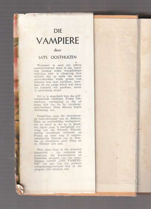 Die Vampiere - Sats Oosthuizen (b) - n vlieg storie deur n span waaghalse