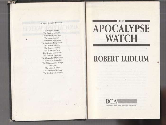 The Apocalypse Watch - Robert Ludlum (d) Espionage thriller