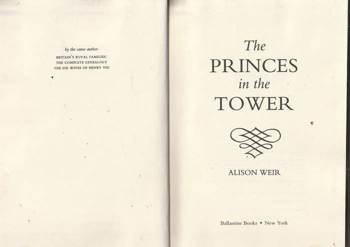 The Princes in the Tower - Alison Weir (d)