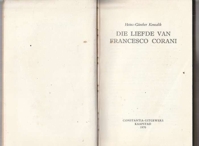 Konsalik - Die liefde van Francesco Corani (E)
