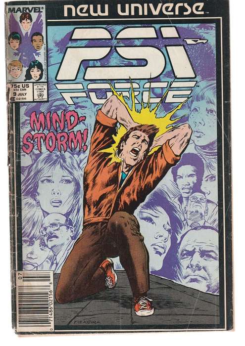PSI Force 1.9 1987 copper age adventure comic