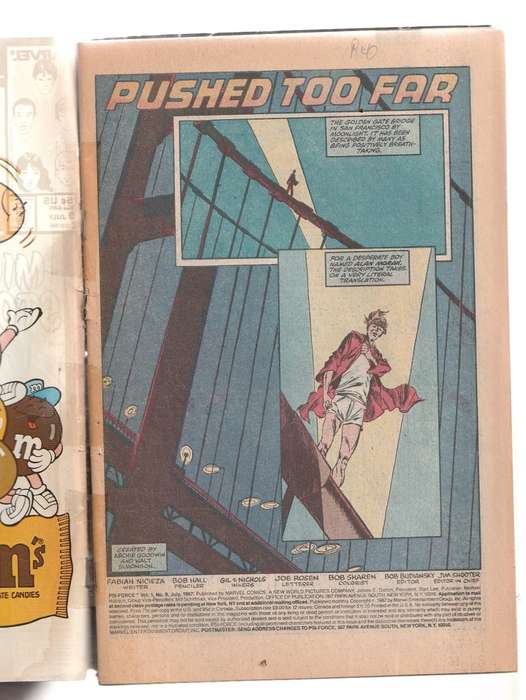 PSI Force 1.9 1987 copper age adventure comic