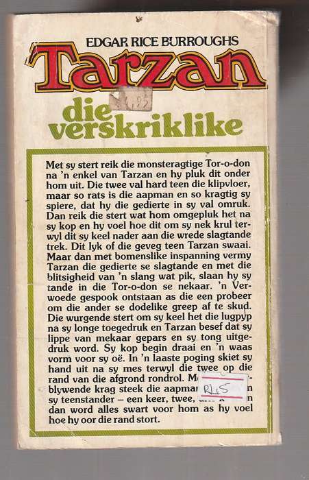 Tarzan die Verskriklike - Edgar Rice Burroughs - Tarzan nr 8