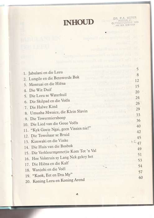 n Keur van Afrika-Stories - Phyllis Savory - Afrika legendes en verhale