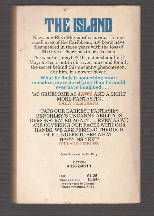 The Island - Peter Benchley - A book that will terrify you
