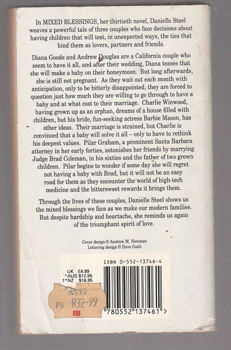 Mixed Blessings - Danielle Steel - The powerfull tale of 3 couples that are bound by love & friendsh