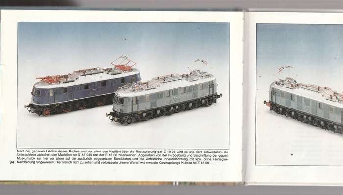 The Elektrolokomotive E18 08 - collectors Picture album in German