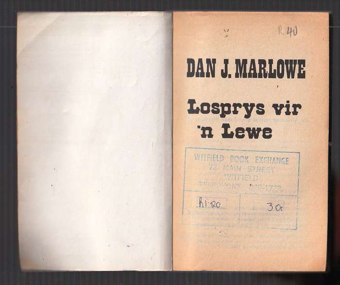 Losprys vir n lewe - Dan J Marlowe 0 Olympos vertaling van Operation Deathmaker