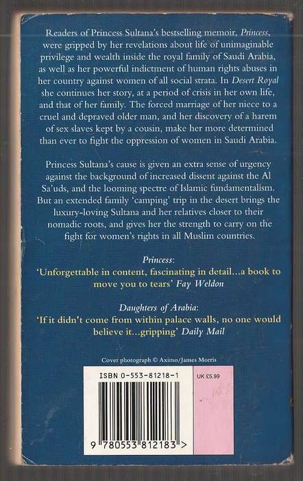 Desert Royal - Jean Sasson - The story of Sultana a princess of Arabia
