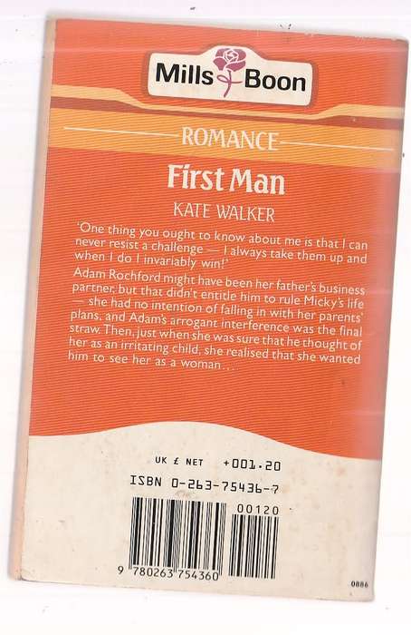 First Man - Kate Walker - Mills & Boon
