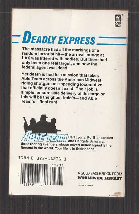 Able Team - Dick Stivers - Ghost Train (31) - Riding shotgun on a speeding locomotive