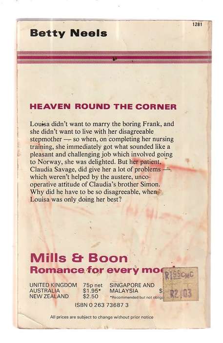 Heaven round the Corner - Betty Neels - Mills & Boon