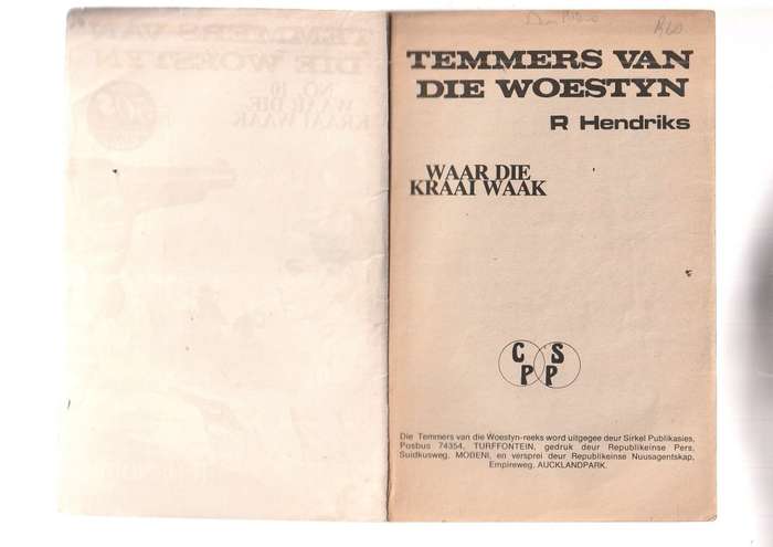 Waar die kraai waak - R Hendriks - Temmers van die Woestyn 10