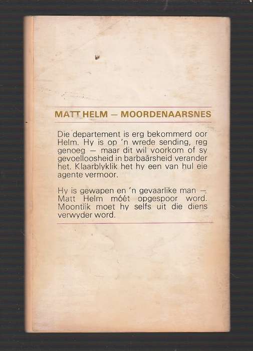 Moordenaarsnes - Donald Hamilton (murderers' Row) - Matt Helm speurverhaal