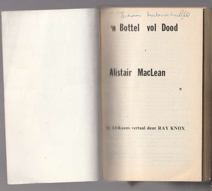n Bottel vol dood - Alistair MacLean (The Satan Bug)