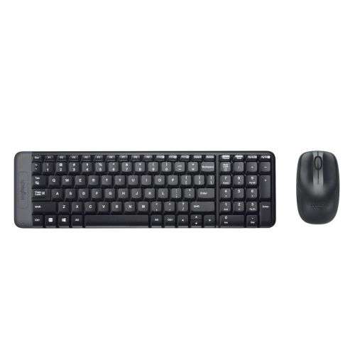 LOGITECH  MK220 WIRELESS KEYBOARD AND MOUSE COMBO, BLACK