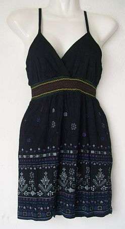Straped Black Top - Size 36