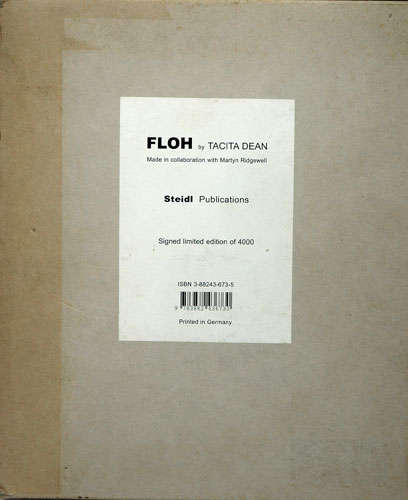 FLOH - Tacita Dean. A signed and numbered copy First edition.