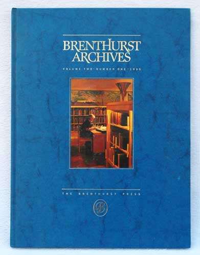 Brenthurst Archives Volume 2, Number 1, 1995