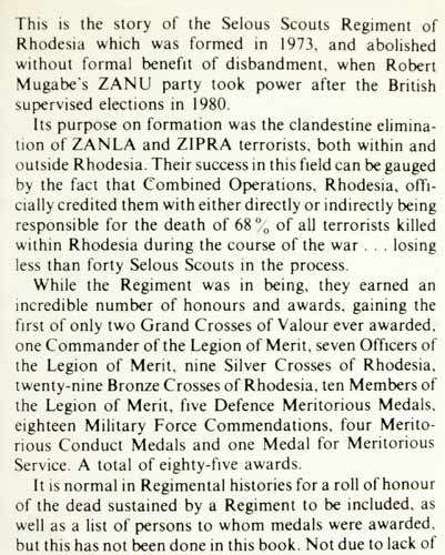 Selous Scouts : Top Secret War -- Ron Reid Daly, Peter Stiff