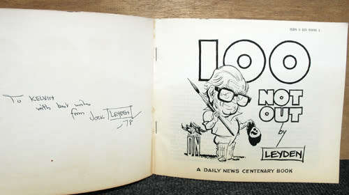 100 Not Out : A Daily News Centenary Book -- Jock Leyden (Signed)