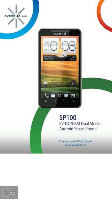 AXESSTEL SP100 ANDROID SMARTPHONE FULL HOUSE BRAND NEW