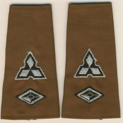 (0756) RANK PAIR - SWA Army - Commandant - Field Dress - Obsolete - ORIGINAL!!