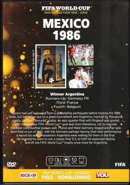 FIFA World Cup DVD Collection #10 - Mexico (1986) [DVD]