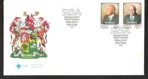 RSA 1989 State President FW de Klerk FDC 5.6.1