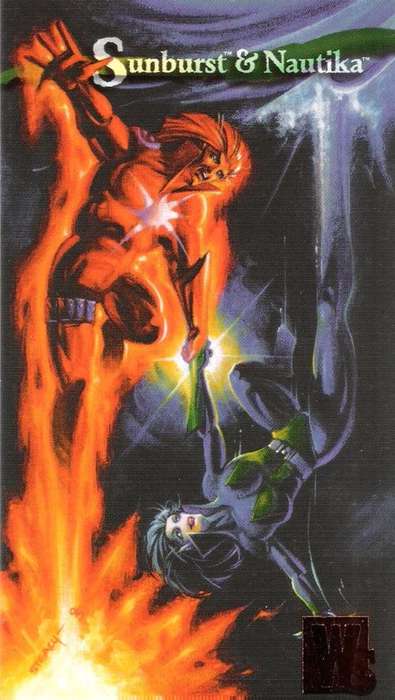 1995 Wildstorm Gallery #120 Sunburst & Nautika Trading Card [Loose]