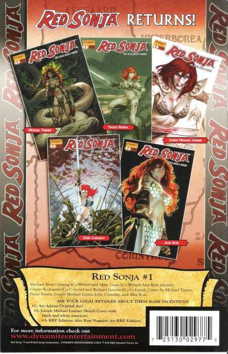 Dynamite - Red Sonja She-Devil with a Sword #0(B) (Apr 2005) [NM]