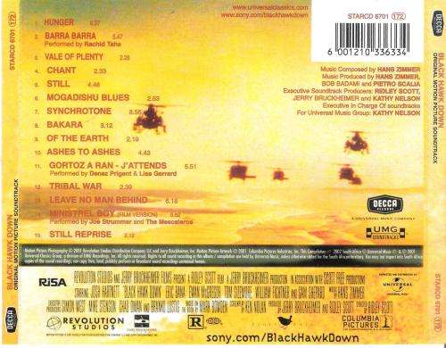 Black Hawk Down - Original Motion Picture Soundtrack [CD]