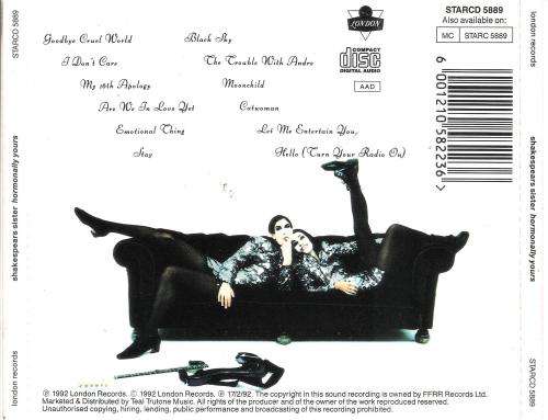 Shakespears Sister - Hormonally Yours [CD]