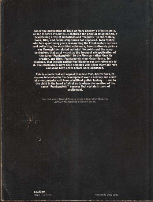 The Illustrated Frankenstein by John Stoker (128 pages) Paperback