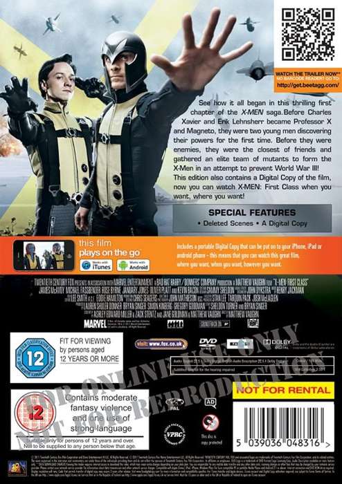 X-Men: First Class (2011) [DVD+Digital Copy]