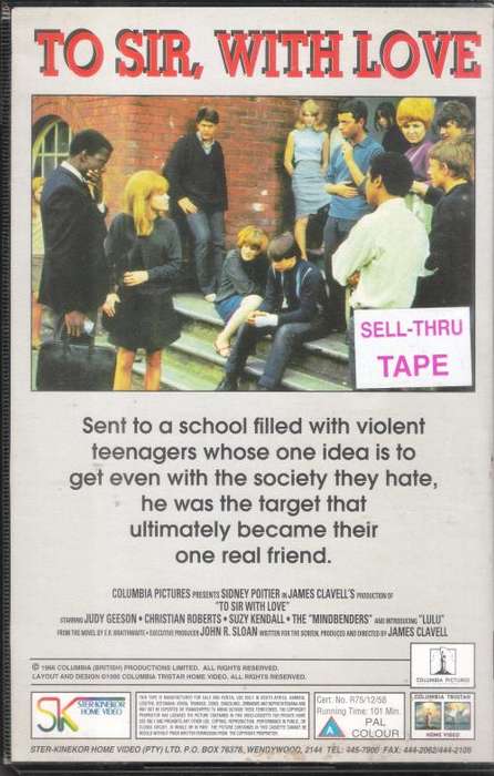 To Sir, With Love (1967) [VHS]