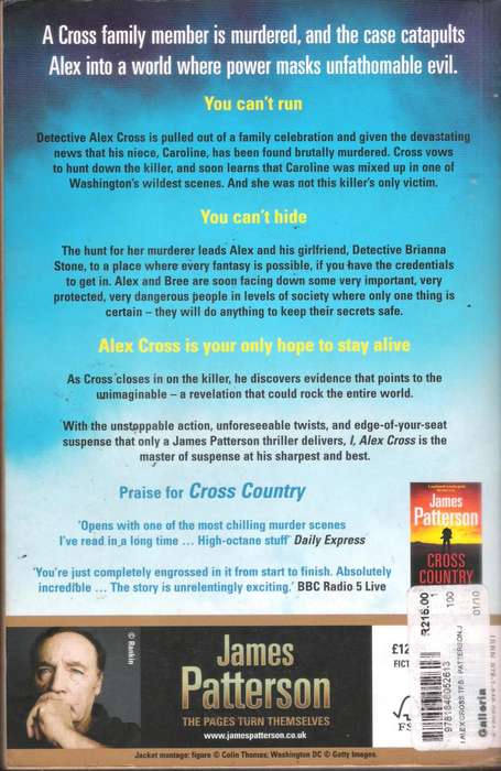 James Patterson - I, Alex Cross (392 pages) [Paperback]