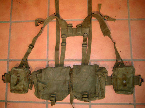 Rodesian "Bush War" Webbing with grenade & ammo bags